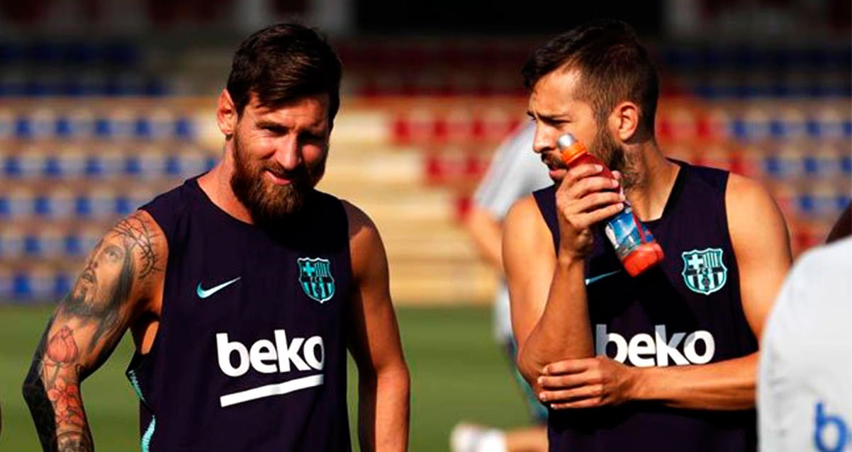 Leo Messi y Jordi Alba, líderes del vestuario en la rebaja salarial del Barça / FCB