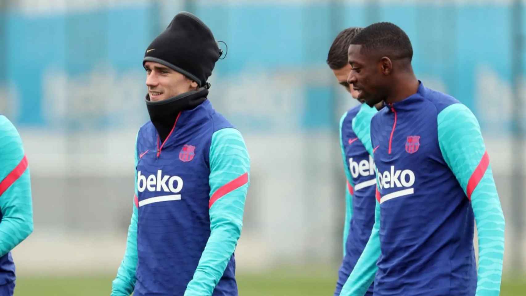 Griezmann y Dembelé en un entrenamiento del primer equipo / FC Barcelona