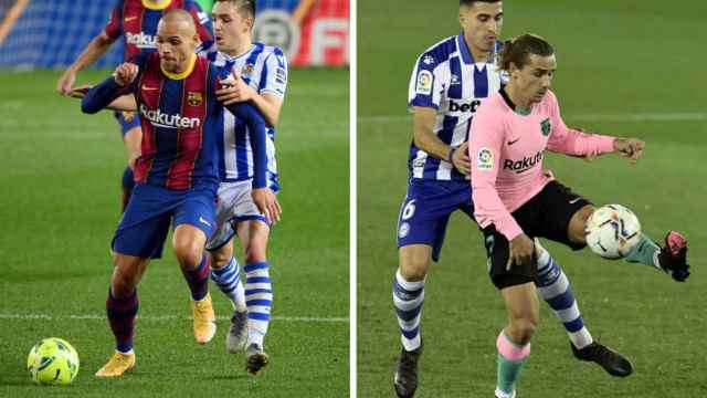 Braithwaite y Griezmann en un fotomontaje / Culemanía