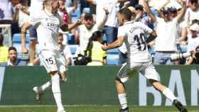 Valverde, eufórico, tras marcar un gol del Real Madrid al Mallorca / EFE