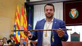 El alcalde de Badalona, Alex Pastor, el día de la toma de posesión del cargo / EFE