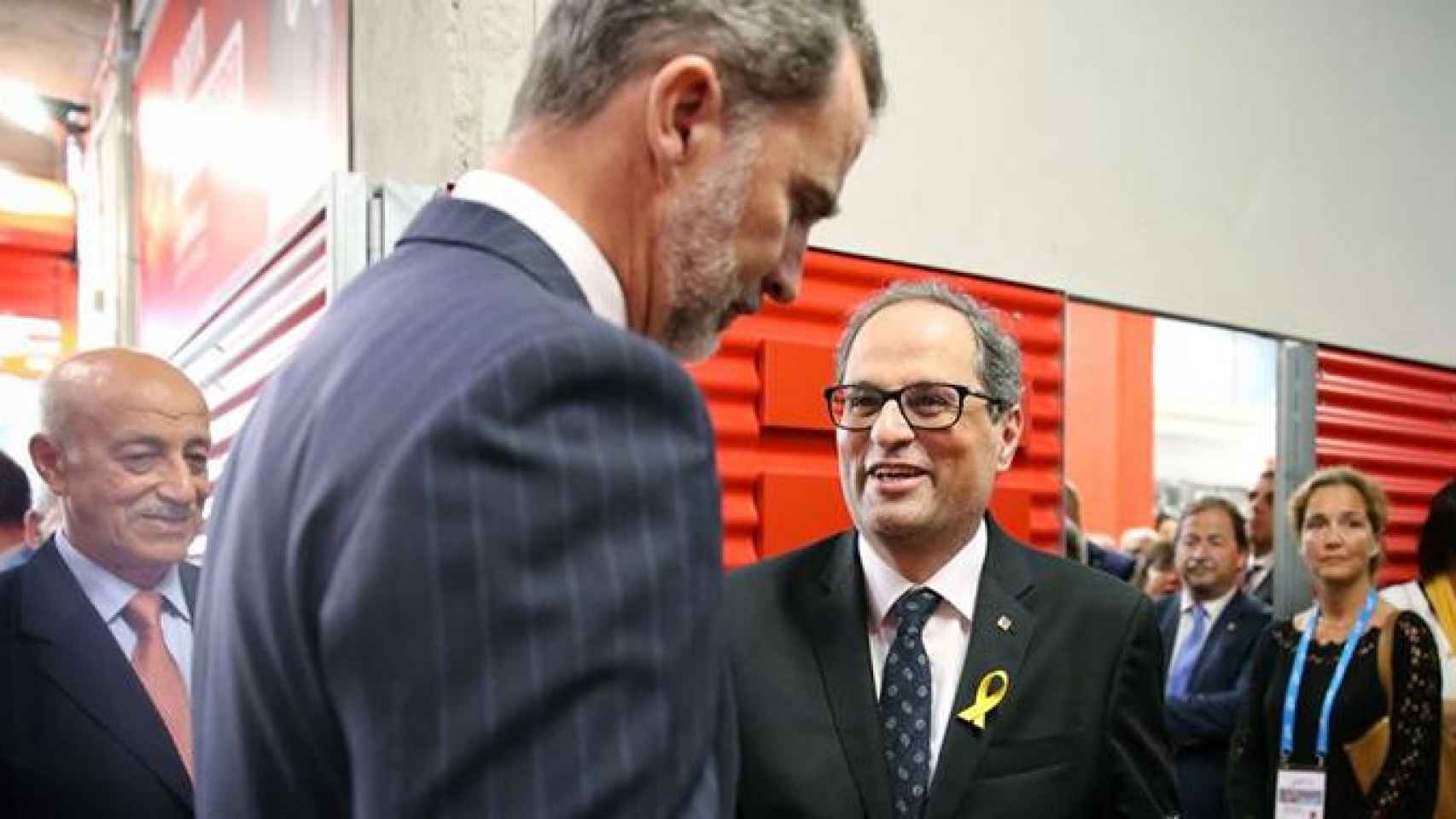 El Rey, Felipe VI con el presidente catalán, Quim Torra / EFE