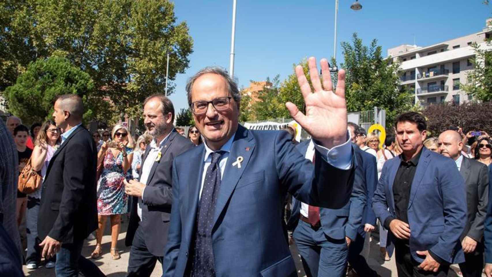 Quim Torra, el presidente de la Generalitat, en Lleida / EFE