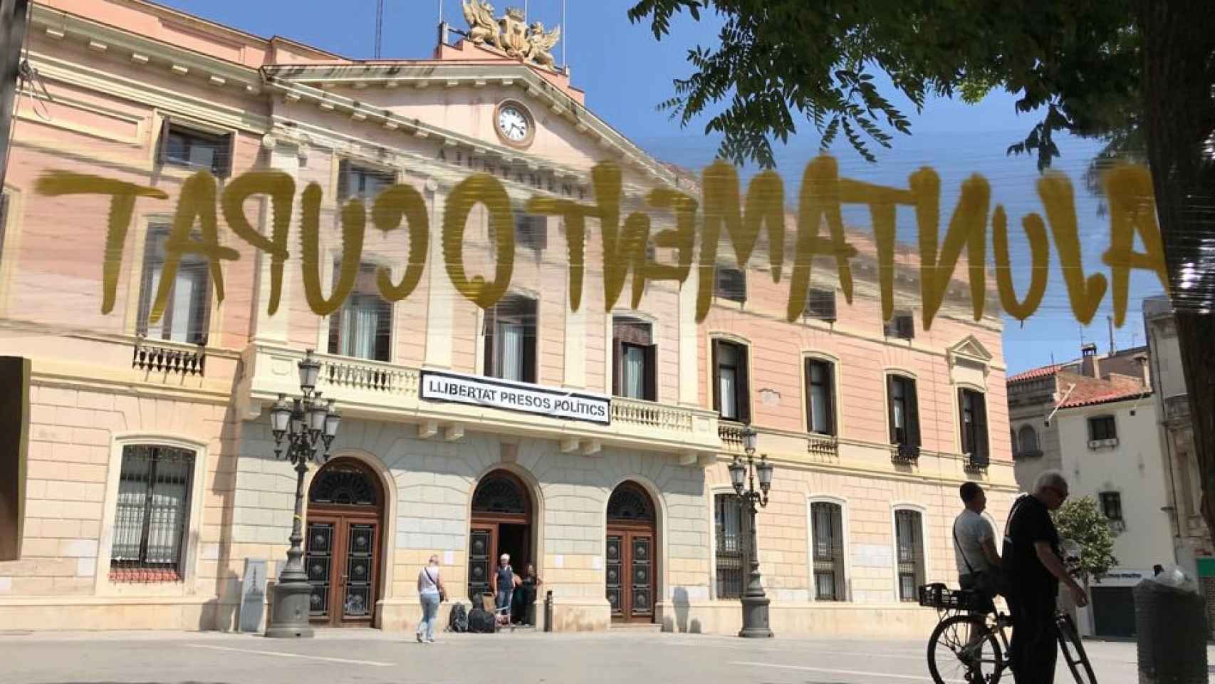 Una imagen del ayuntamiento de Sabadell, ocupado por los CDR