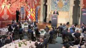 El Rey durante su discurso de bienvenida a los asistentes al MWC de Barcelona / EUROPA PRESS
