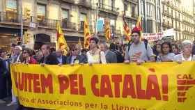 Manifestación en favor de la lengua catalana / EFE