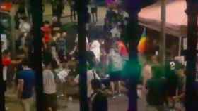 Brutal paliza en grupo a un joven en la Fiesta Mayor de Terrassa durante la noche del 3 de julio / TWITTER