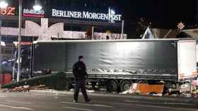 El camión que utilizó el terrorista contra el mercado navideño de Berlín / REUTERS