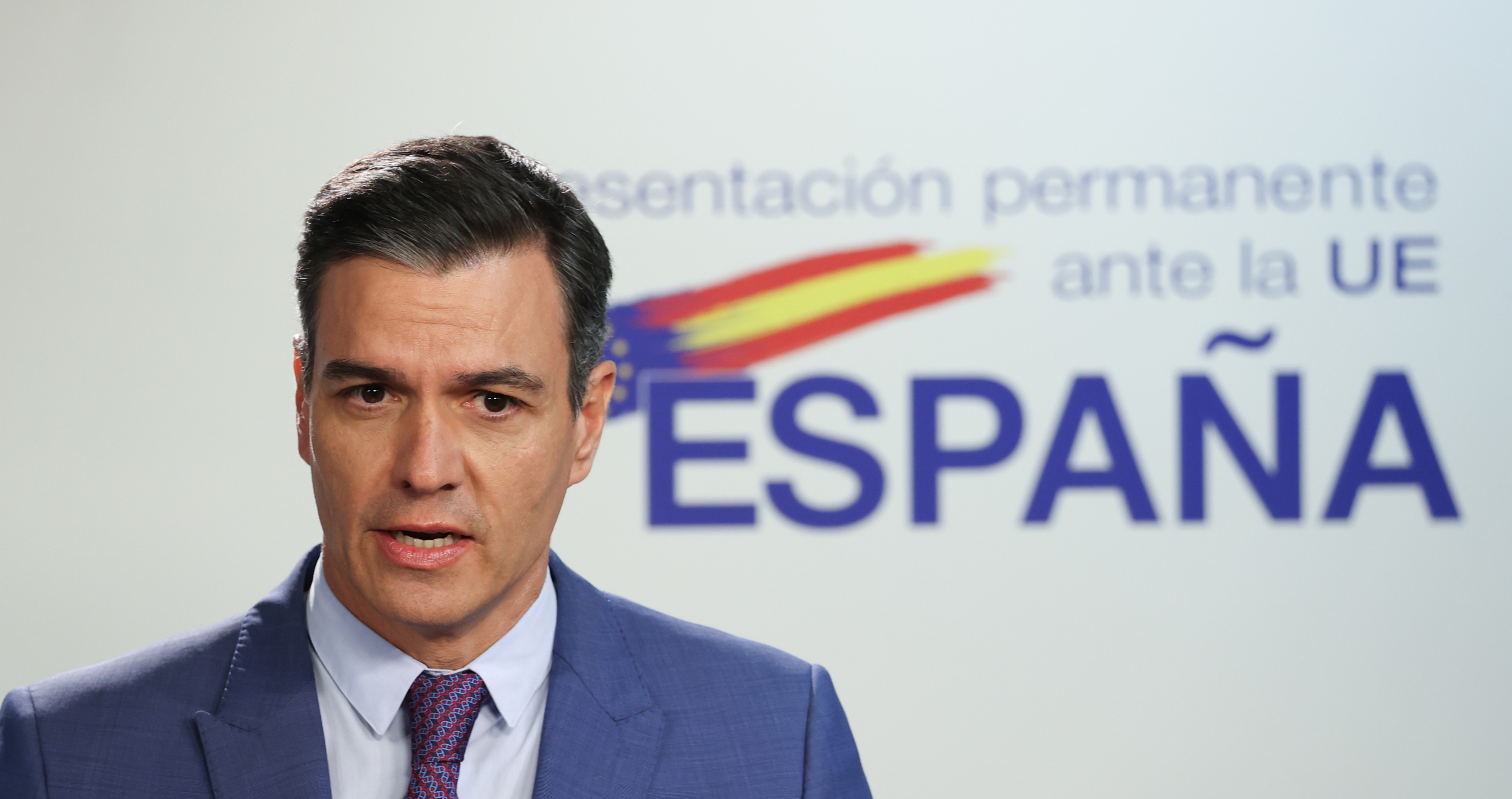 El presidente del Gobierno de España, Pedro Sánchez, comparece durante una rueda de prensa en la segunda jornada de la reunión extraordinaria del Consejo Europeo en Bruselas / EP