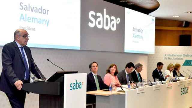 Salvador Alemany, presidente de Saba, en la junta de accionistas de 2017 / SABA