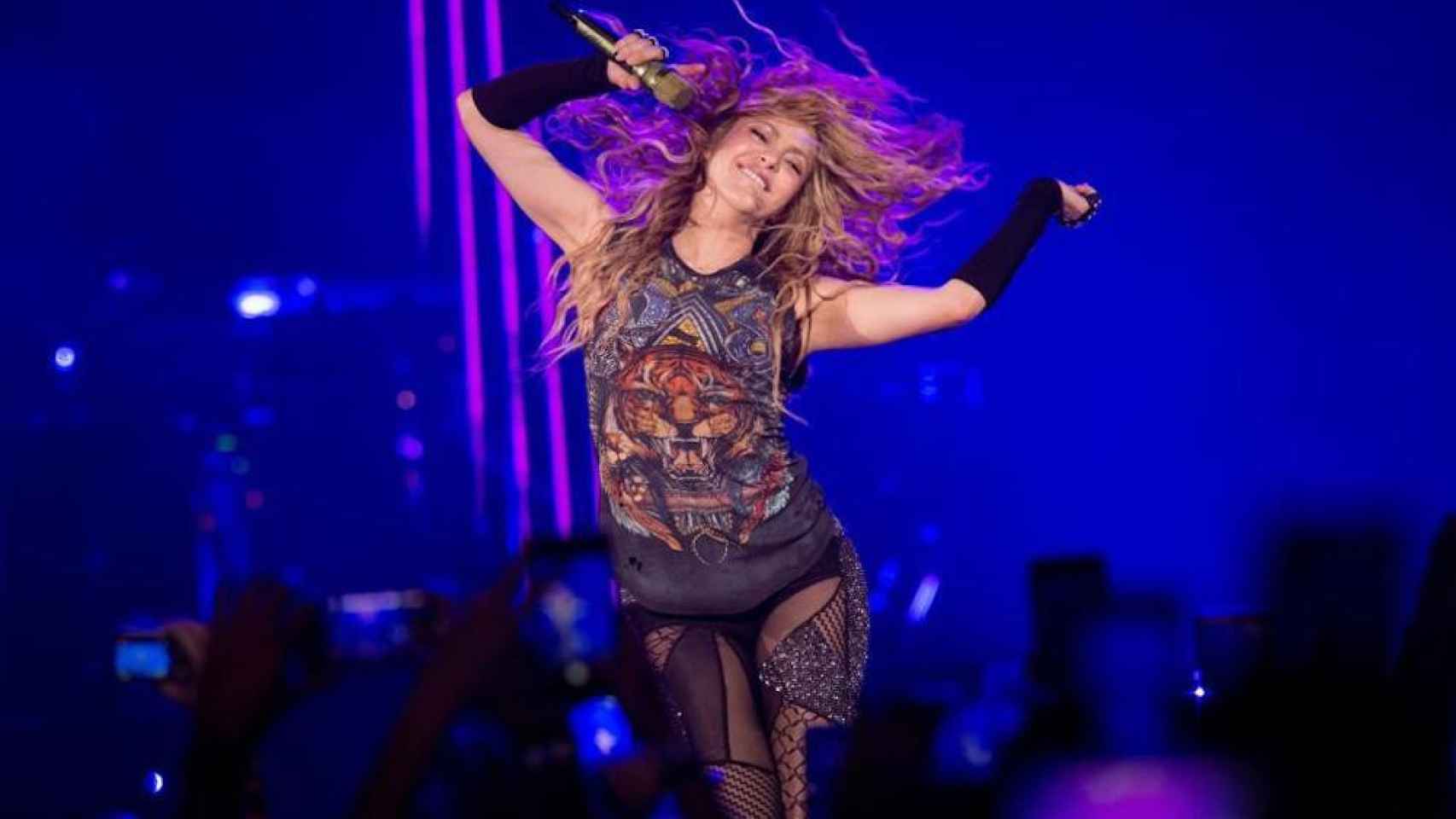 Una foto de Shakira durante un concierto / EFE