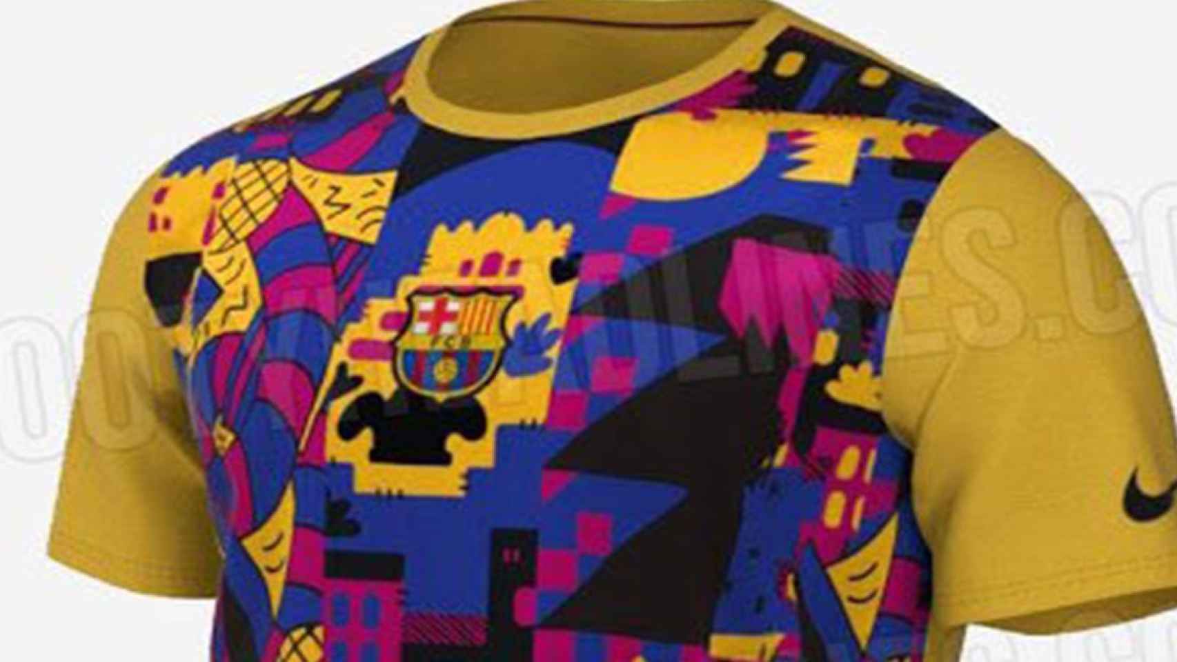 La nueva camiseta para la tercera equipación del Barça 2021/22 / REDES