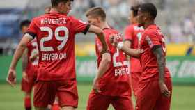 Havertz celebrando un gol con sus compañeros / EFE