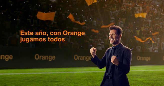 El Cholo Simeone en una publicidad de Orange / Orange