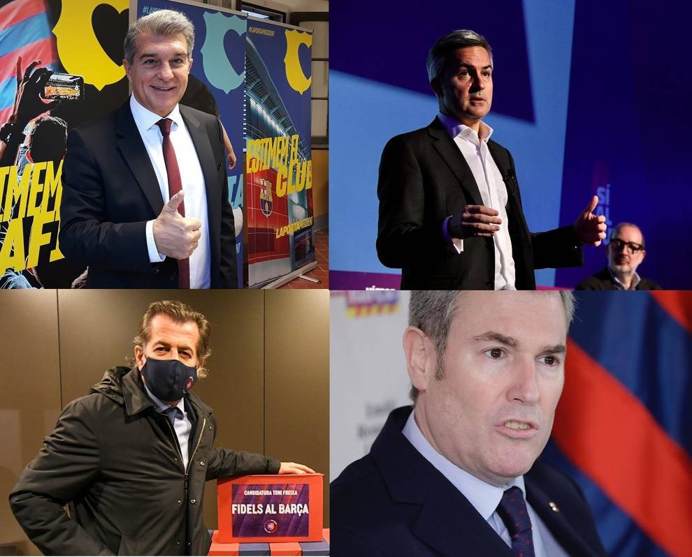 Laporta, Font, Freixa y Rousaud, candidatos a la presidencia del FC Barcelona | EP