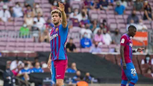 Sergi Roberto, en el partido contra el Getafe CF / FCB