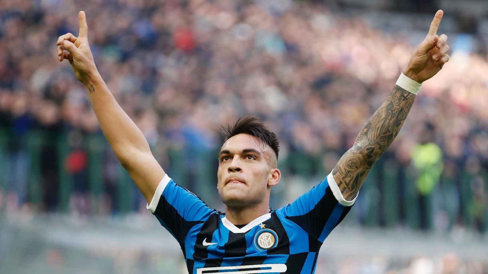Lautaro Martínez, celebrando un gol con el Inter | EFE