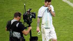 Una foto de Leo Messi tras finalizar el encuentro ante Brasil / EFE