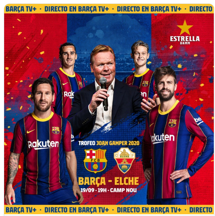 Cartel del Gamper 2020 contra el Elche / FC Barcelona