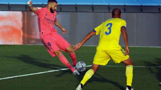 Fali con Benzema en el Real Madrid-Cádiz / EFE