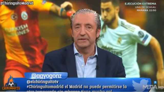 Pedrerol durante El Chiringuito de los Jugones / Youtube