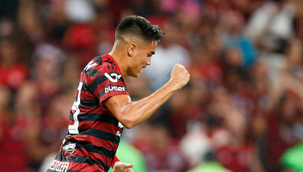 Reiner Jesus celebrando un gol con el Flamengo / EFE