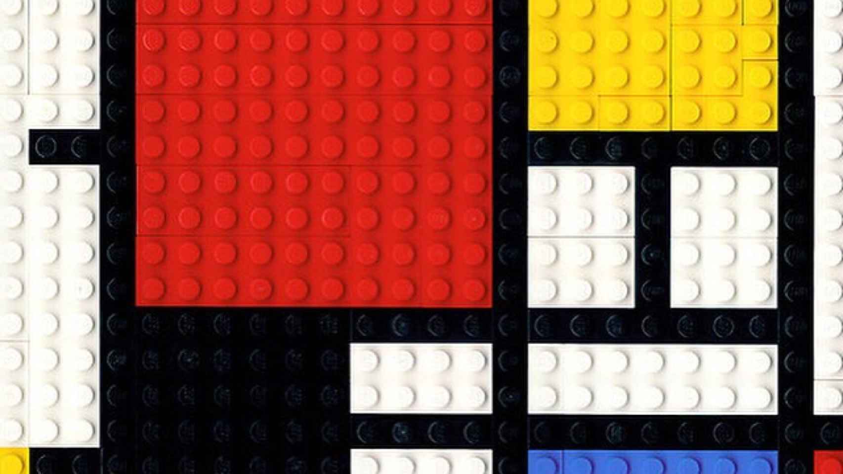 Un Mondrian hecho con piezas de Lego