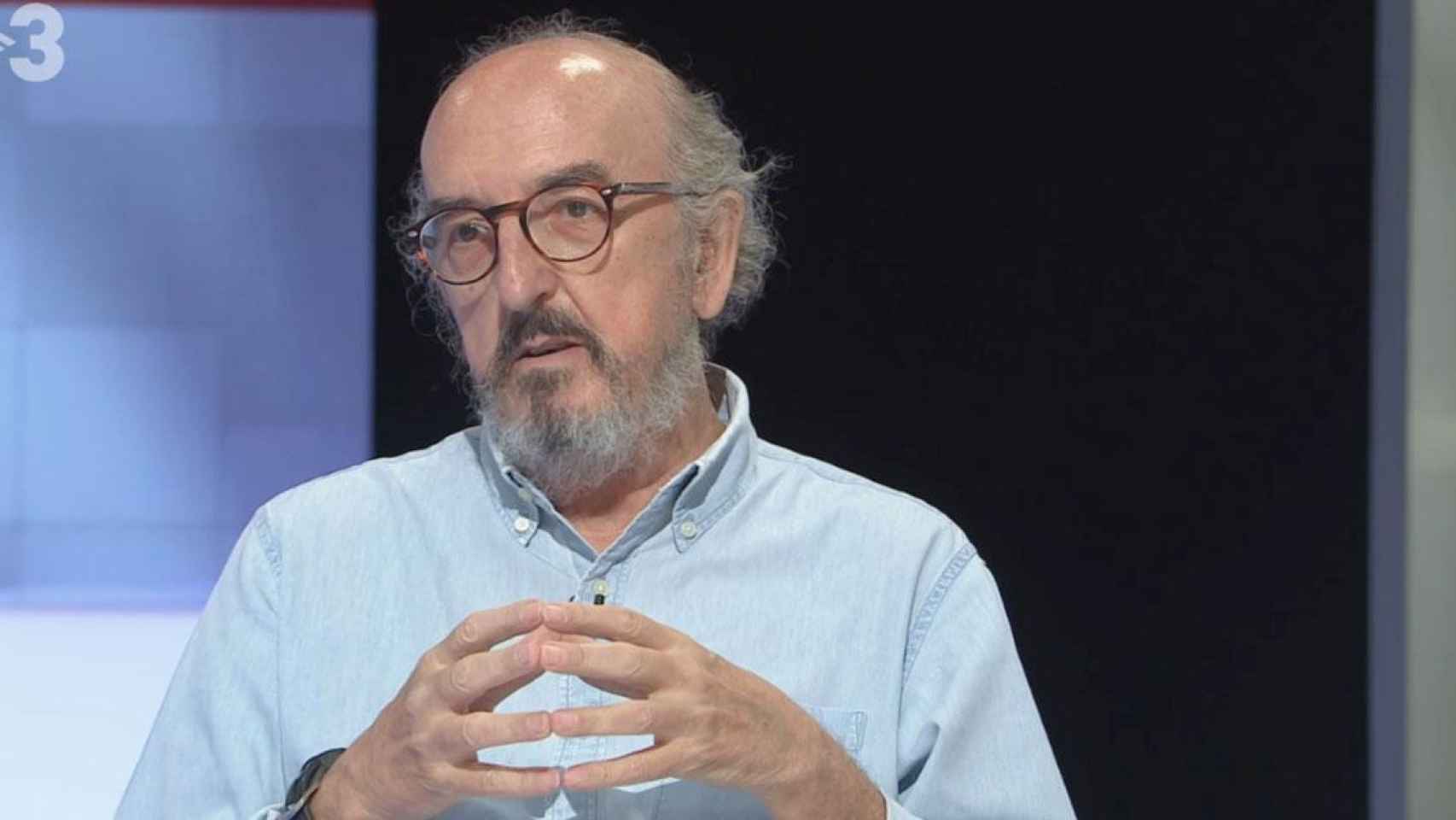 El presidente de Mediapro, Jaume Roures, durante una intervención en TV3 / TV3