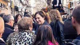 La alcaldesa de Barcelona, Ada Colau, en la cabalgata dels Tres Tombs en Sant Andreu / CG