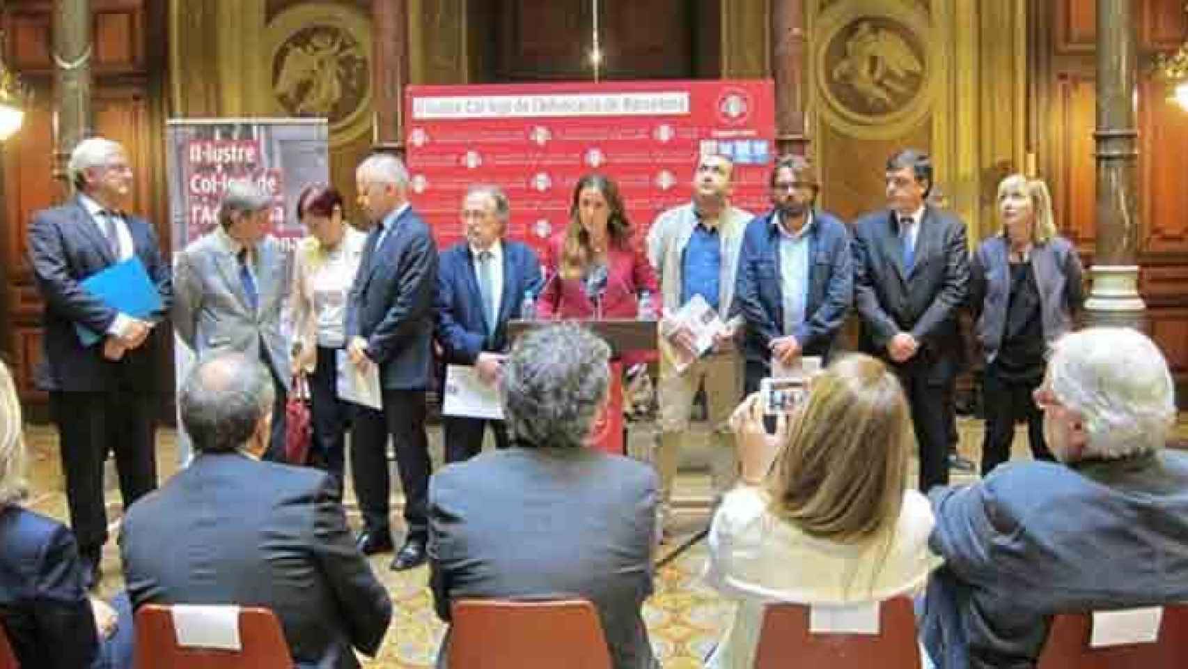 Presentación de la comisión de mediación en el conflicto catalán en el Ilustre Colegio de Abogados de Barcelona (ICAB), / EUROPA PRESS