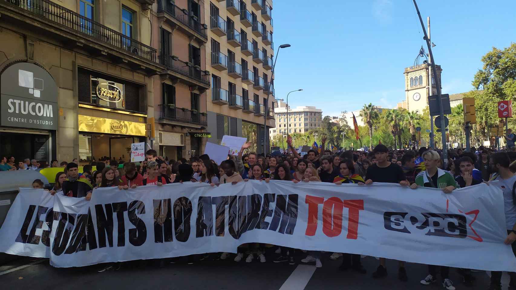 Huelga del SEPC en las universidades catalanas / EUROPA PRESS