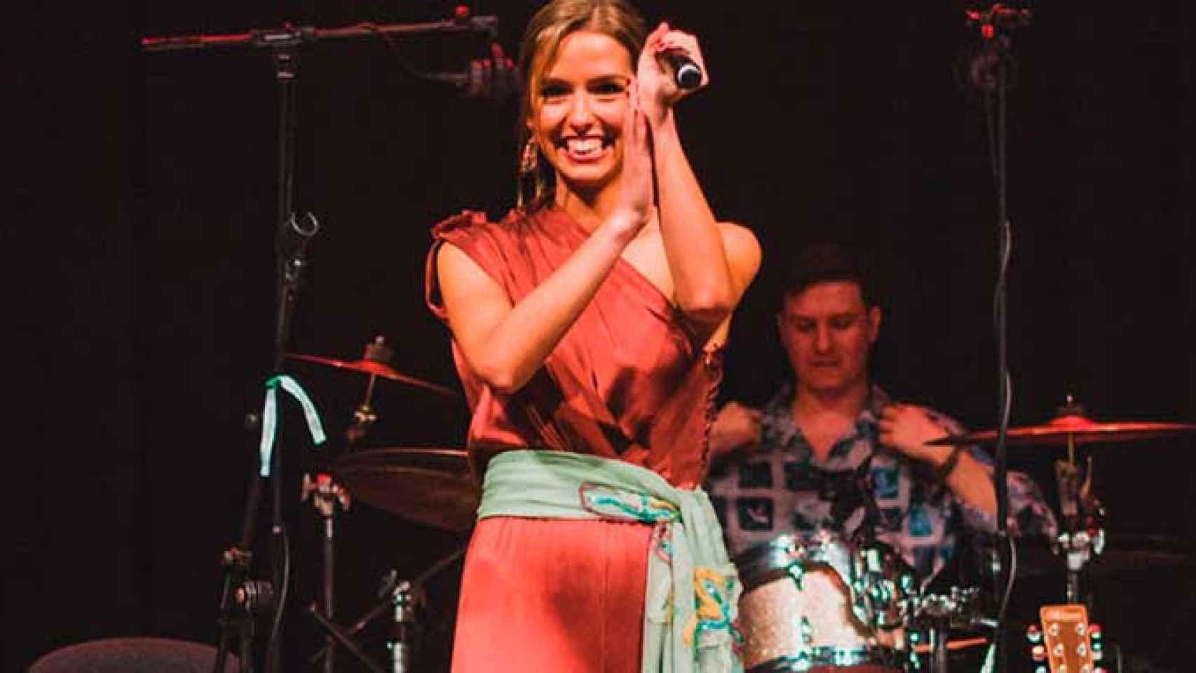 Rocío Soler, durante uno de los conciertos de Luces Solidarias