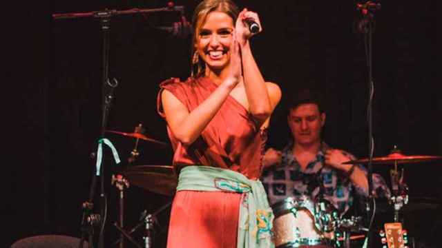 Rocío Soler, durante uno de los conciertos de Luces Solidarias