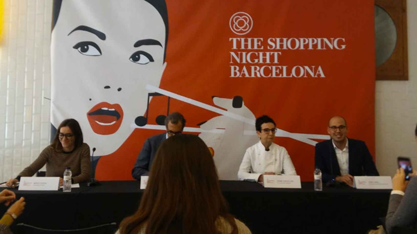 Rueda de prensa de la presentación de The Shopping Night Barcelona / CG