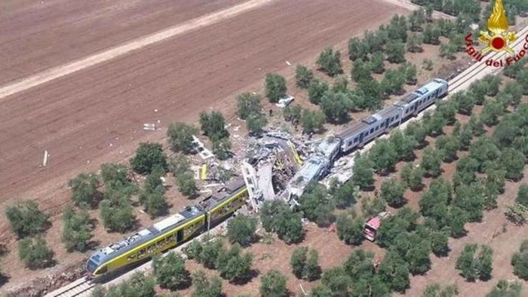 Dos trenes han chocado en el sur de Italia.