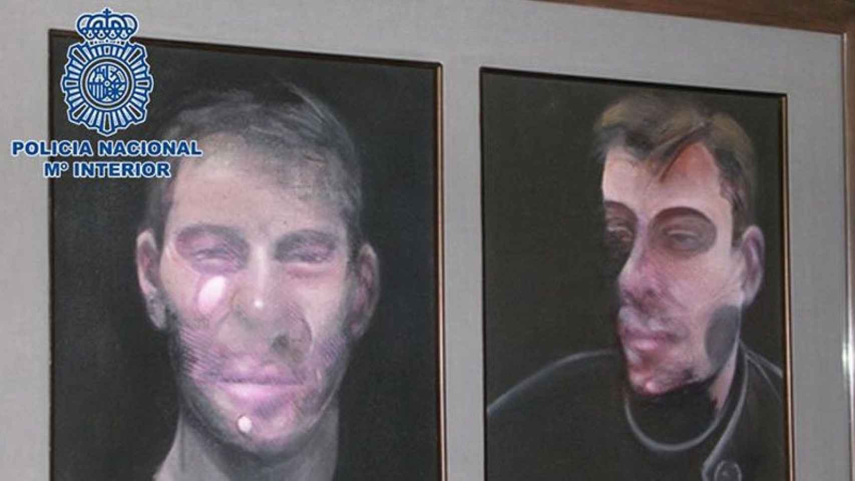 Imagen de uno de los cuadros de Francis Bacon robado difundido por la Policía.