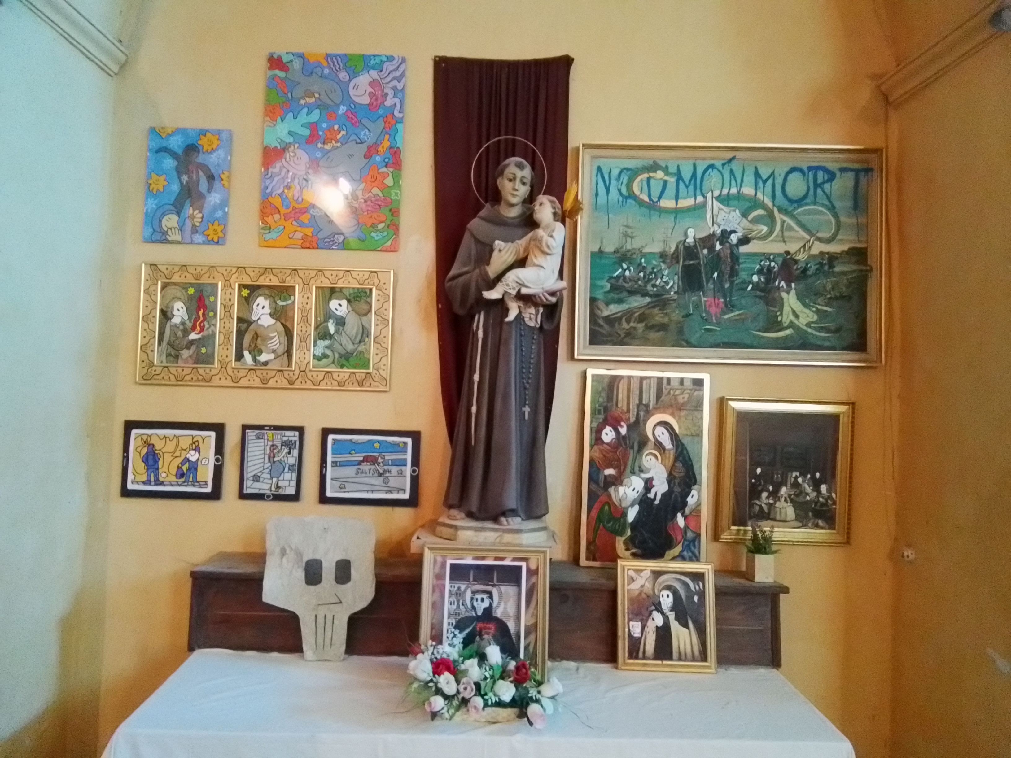 Camil Escruela y la ira món mort en la iglesia de Farrera - GALERIA EFÍMERA LLEIDA