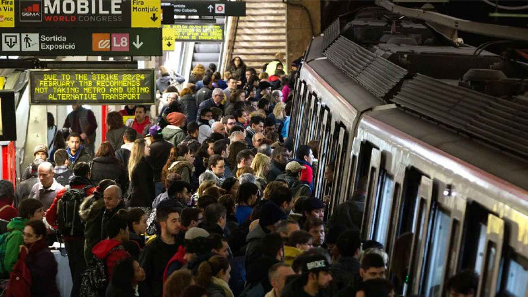 La huelga del Metro ha tenido un impacto desvastador en la movilidad de Barcelona.