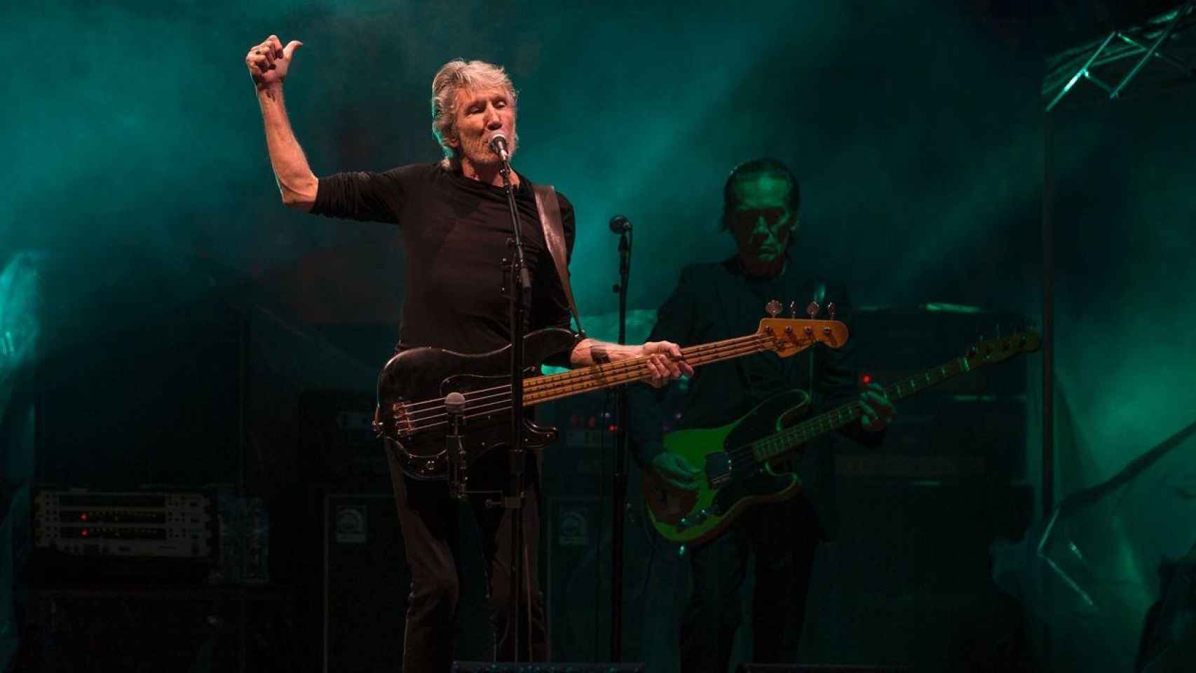 El exbajista de Pink Floyd, Roger Waters, durante un concierto
