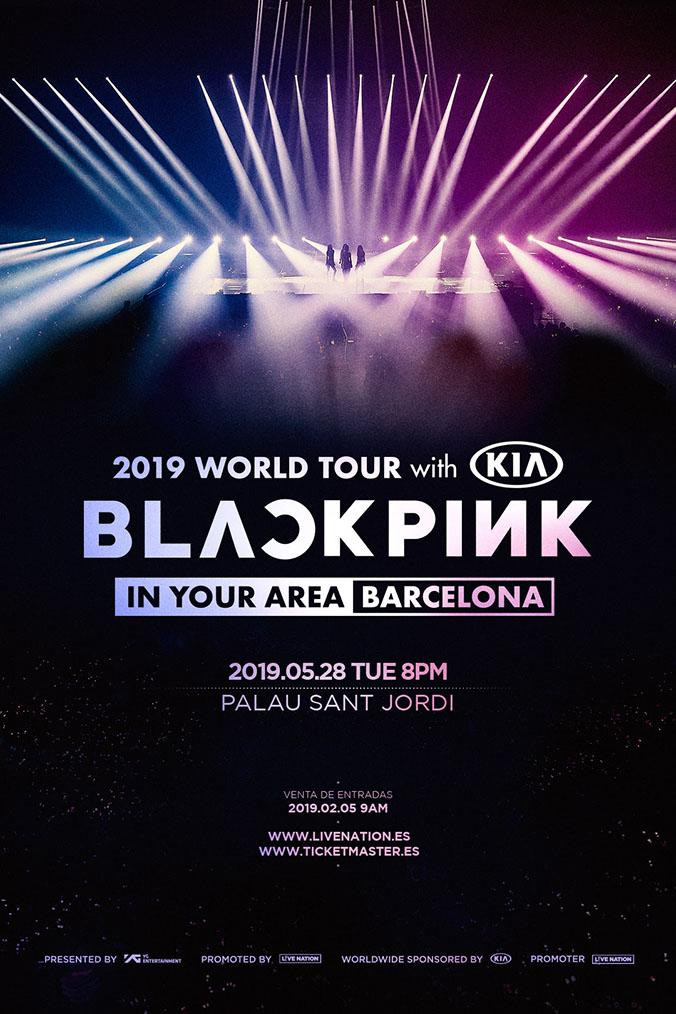Cartel del concierto de Blackpink en Barcelona / LIVE NATION