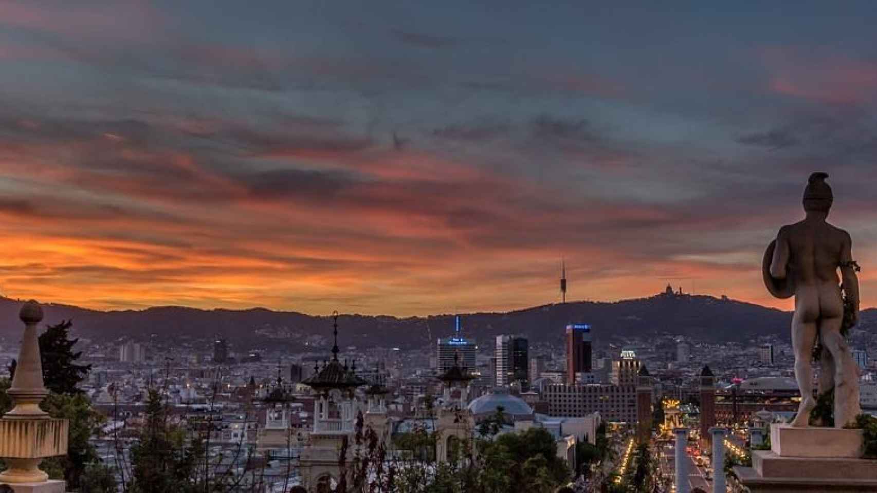 Vistas desde Montjuic, uno de los mejores atardeceres de Barcelona /CREATIVE COMMONS
