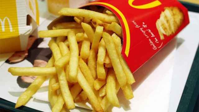 Una foto de archivo de patatas fritas de McDonald's que han estudiado los científicos