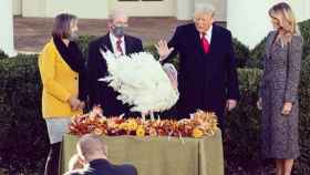 Imagen de Donald Trump y Melania en el acto de Acción de Gracias /INSTAGRAM