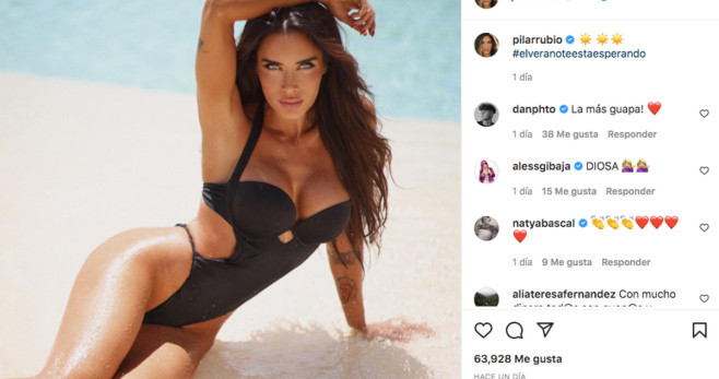 Pilar Rubio presume de cuerpazo en su último post de Instagram / INSTAGRAM