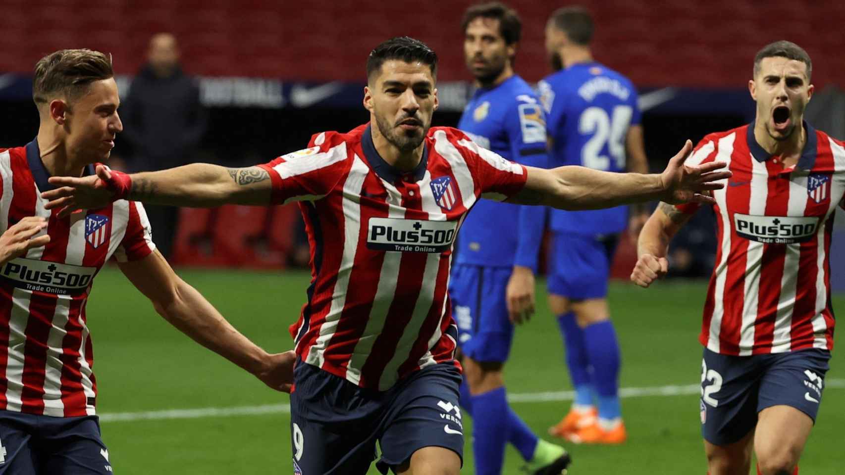 Luis Suárez, celebrando su gol ante el Getafe | EFE