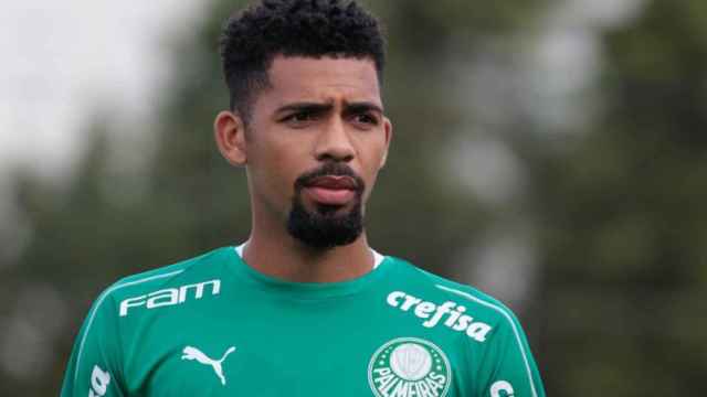 Matheus Fernandes en un entrenamiento con el Palmeiras / EFE