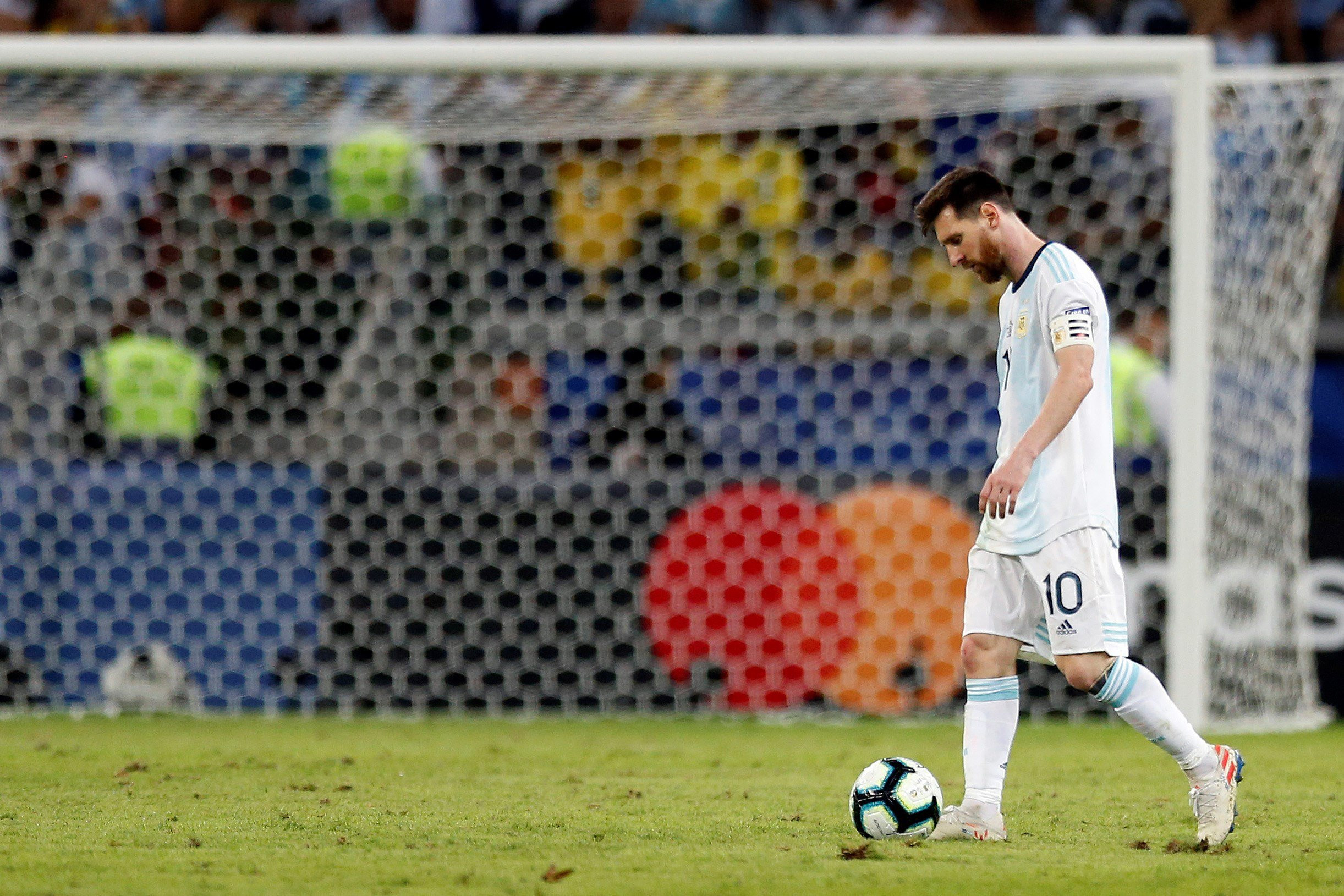 Leo Messi en un encuentro con la selección argentina / EFE