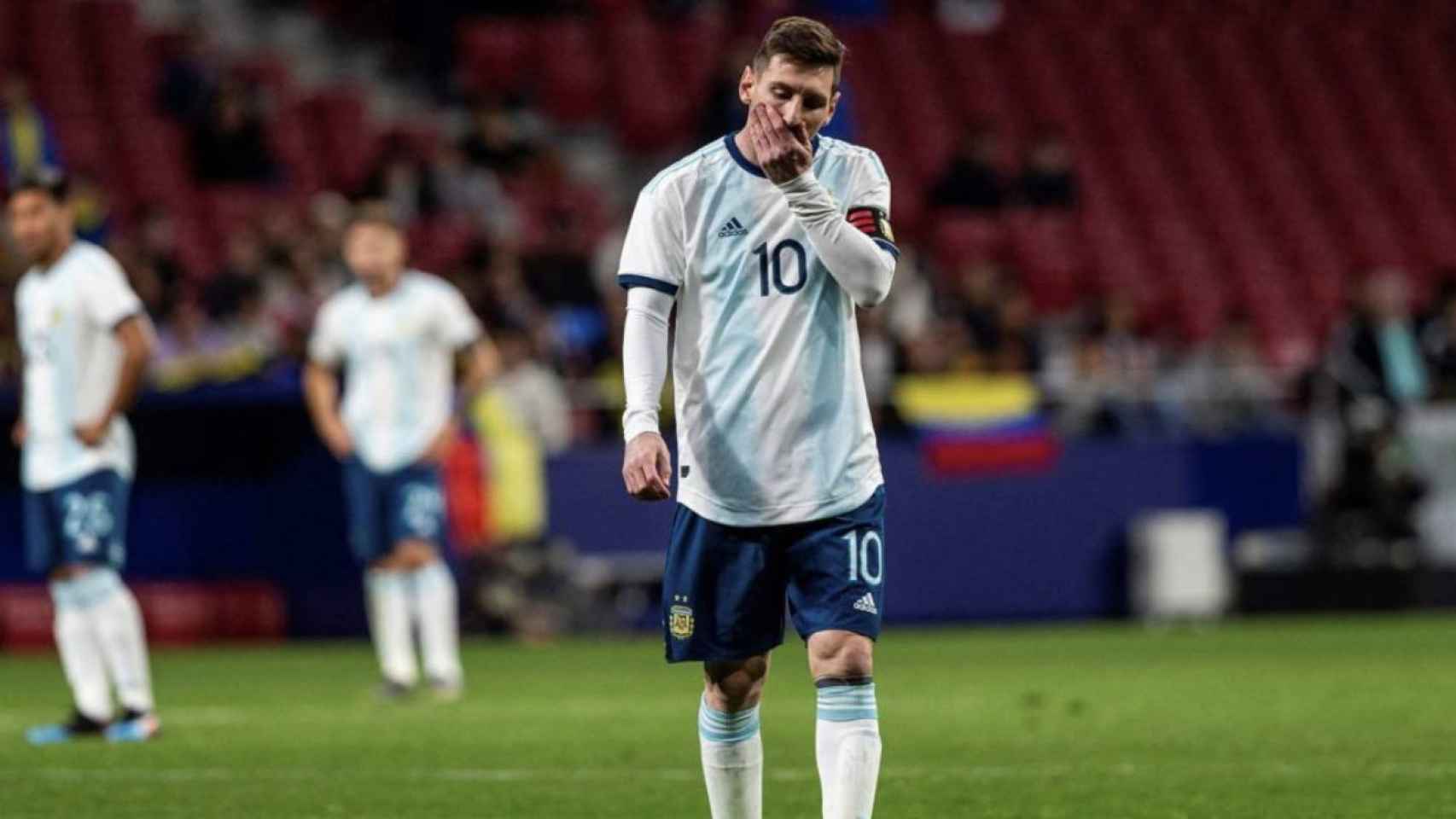 Una foto de Leo Messi durante un partido con Argentina / EFE