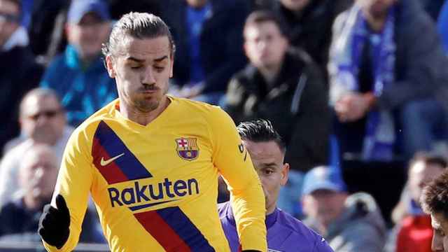 Antoine Griezmann en el partido en Butarque contra el Leganés / EFE