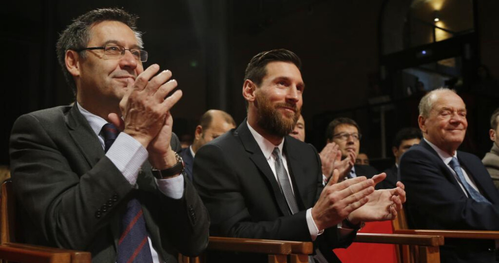 Josep Maria Bartomeu y Leo Messi en una imagen de archivo / EFE